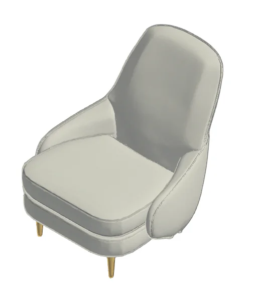 Poltrona Elegância Luxuosa